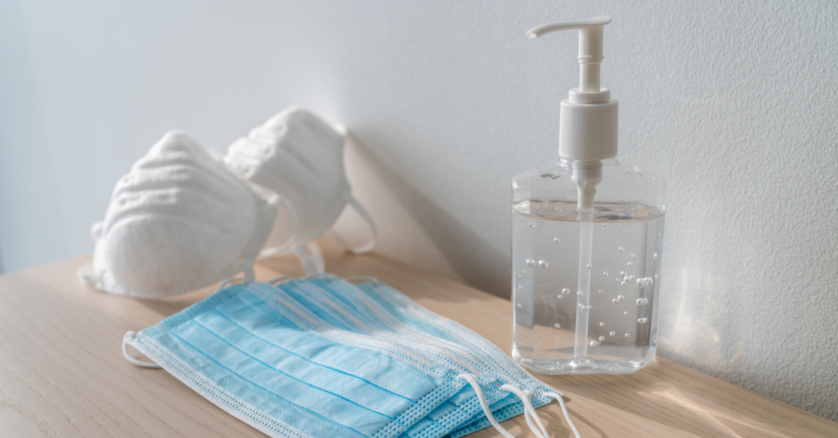 Mascherine e disinfettante